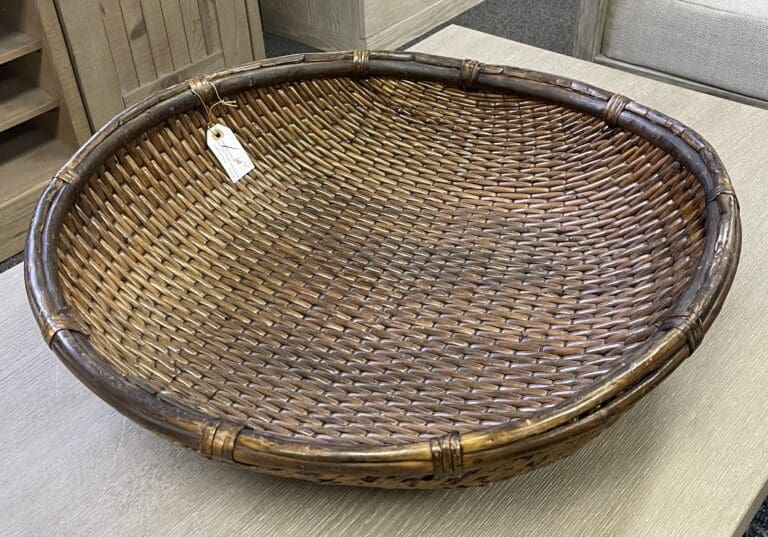 Oversized Woven Rattan Decorative Tray