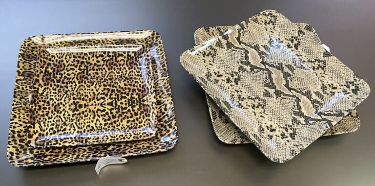 Animal Print Decorative Trays
