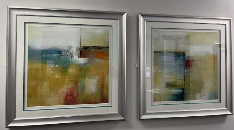 Abstract Reflections Framed Art