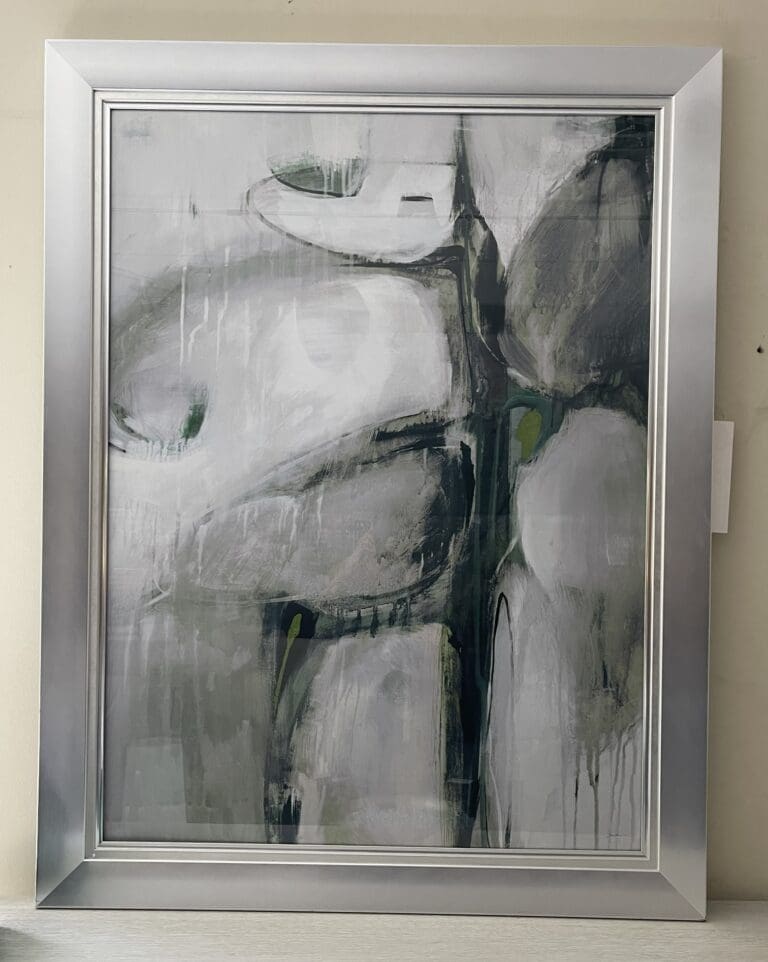 Monochrome Forms Abstract Framed Wall Art