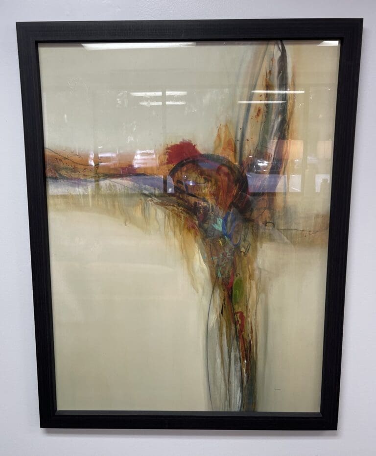 Vertical Energy Abstract Framed Wall Art