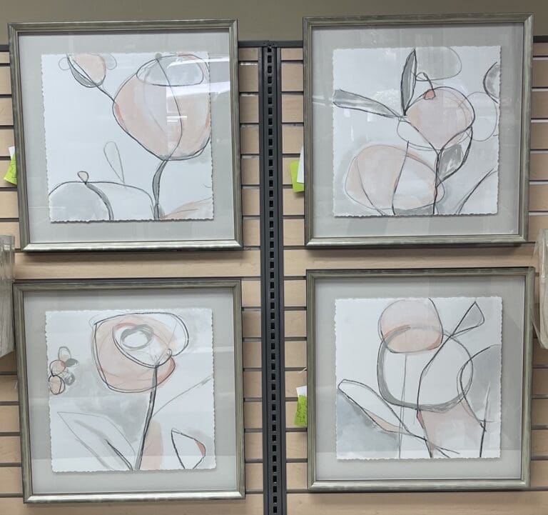 Soft Petals Framed Floral Art