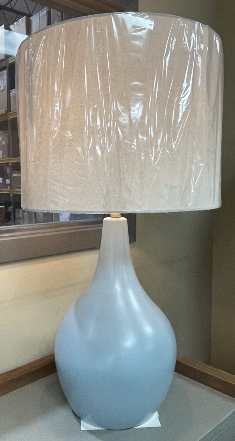 Basset Rawlins Light Grey Blue Buffet Lamp