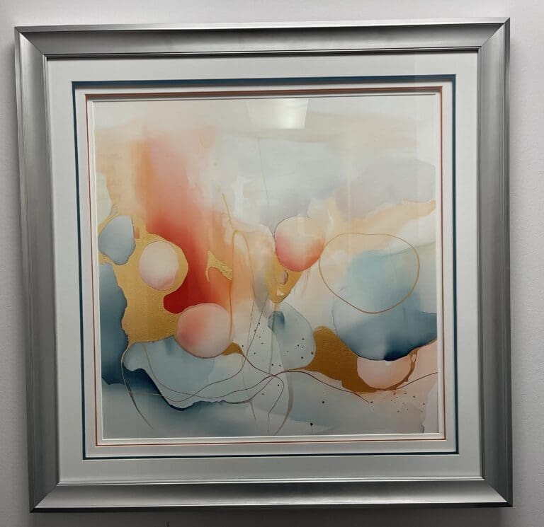 Framed Contemporary Abstract Artwork