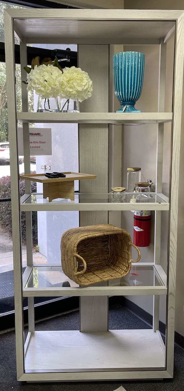 White Oak & Glass Étagère