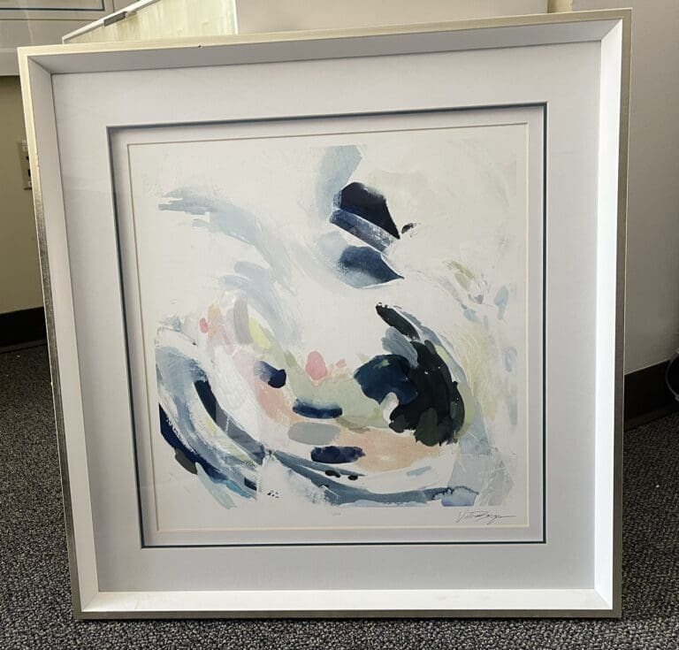 Coastal Motion Abstract Framed Wall Art