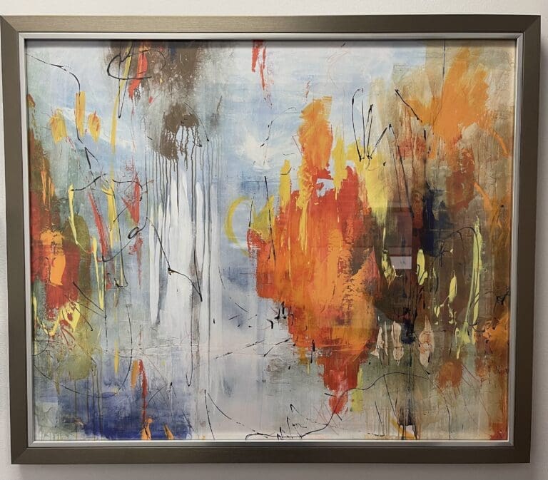Framed Contemporary Abstract Artwork