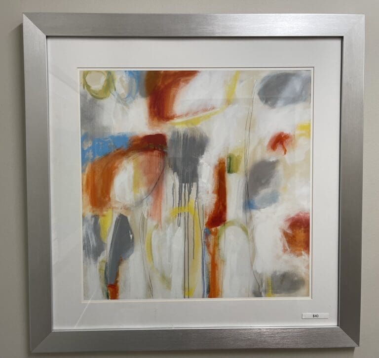 Colorful Contemporary Abstract Framed Art
